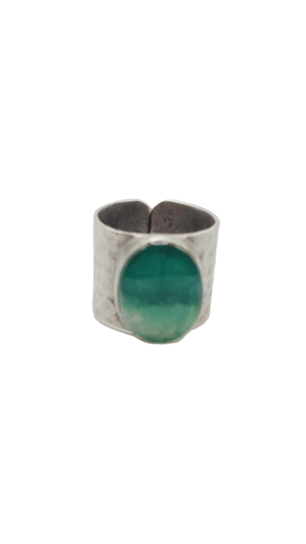 Hammered silver clay Ring (Bracelet 1352)