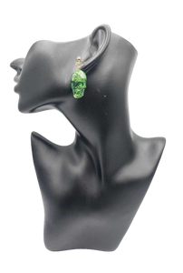 Green skull Earrings (Short 1427)