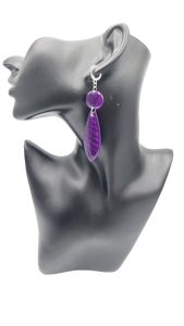 Purple Clay Earrings (Savage 1380)