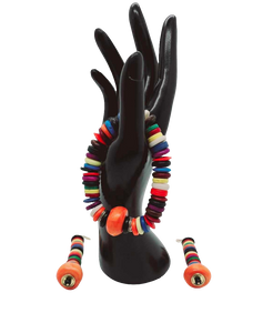 Colorful Bracelet and Earring set (Ethnix 1321)