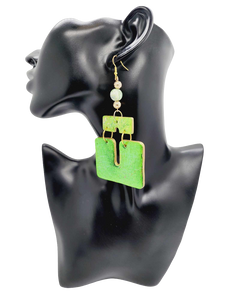 Green Clay Earrings! (BBW 1231)