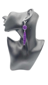 Purple clay Earrings (Savage 1397)