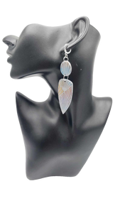 Grey Clay Earrings (Savage Silver 1381)