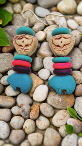Polar bear Earrings (Short 1447)