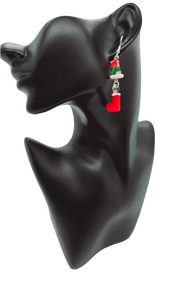 Holiday stocking Earrings (Short 1454)