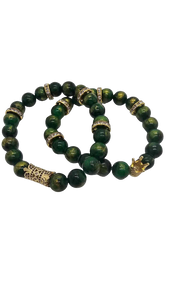 Green and gold Bracelet (Bracelet 1487)