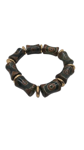 Copper and Green Agate Bracelet (Bracelet 1484)