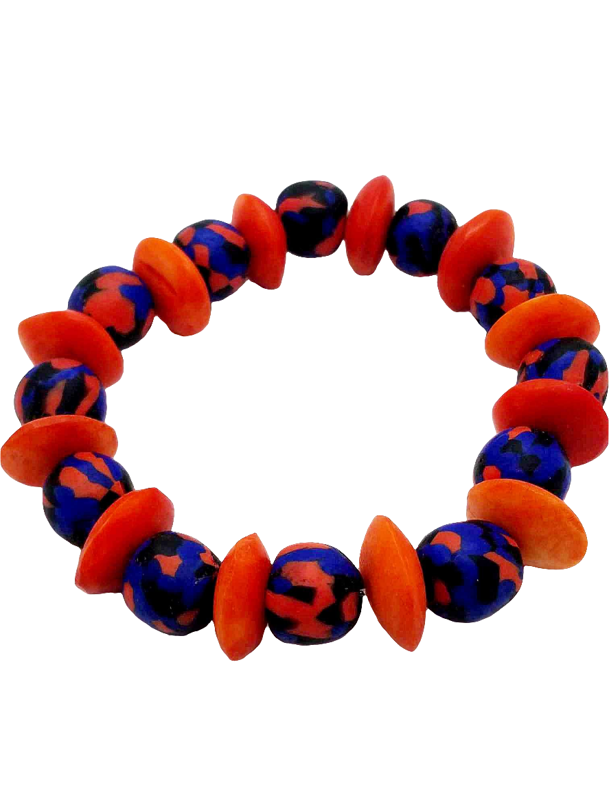 Orange and blue bracelet (Bracelet 1136)