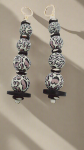 Animal print dangle Earrings (Ethnix 1330)