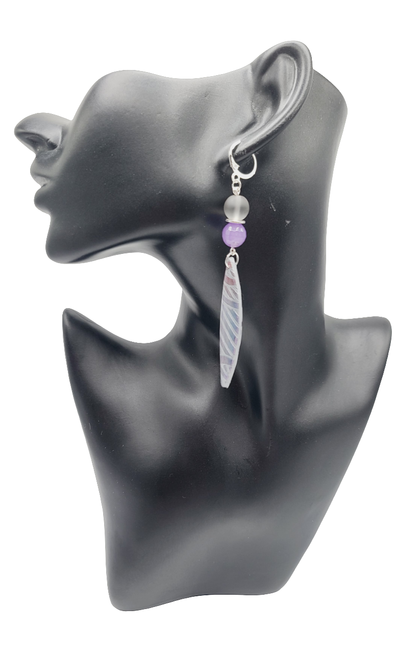 Lavender Clay Earrings (Savage 1379)