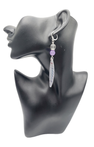 Lavender Clay Earrings (Savage 1379)