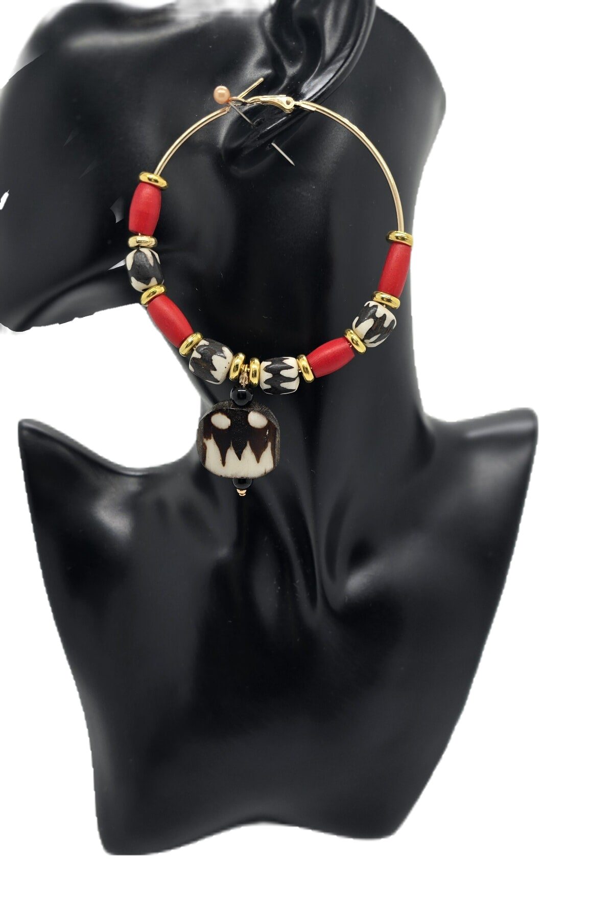 Warrior Flame Hoop Earrings (BBW 1618)