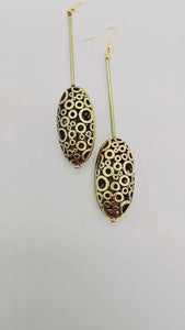 Gold pattern Earrings (Gold Rush 1436)