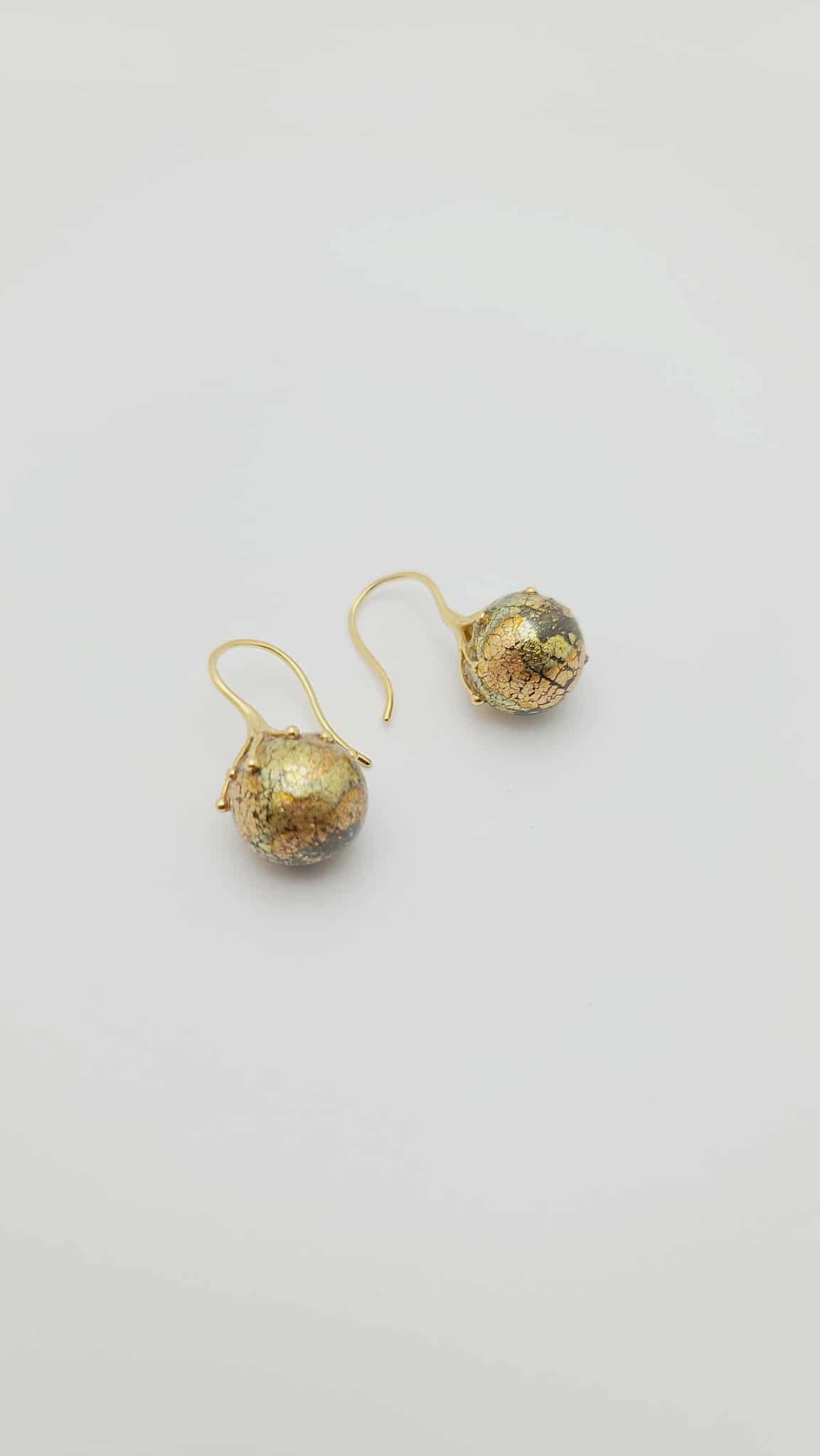 Golden Ember Drop Earrings (Short 1616)