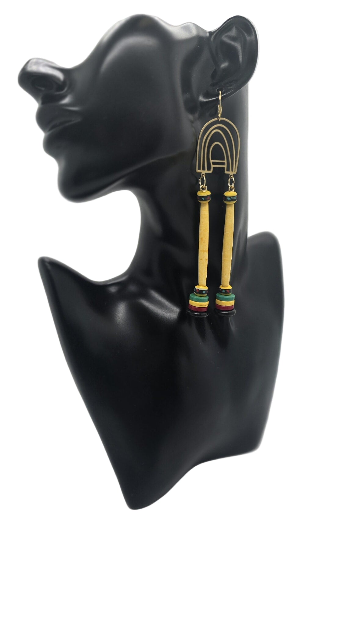 Golden Horizon Drop Earrings (Ethnix 1717)