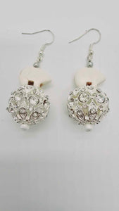 Pave beaded Earrings (Short 1459)