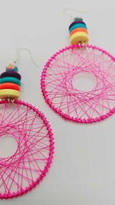 Hot pink Earrings (Short 1461)