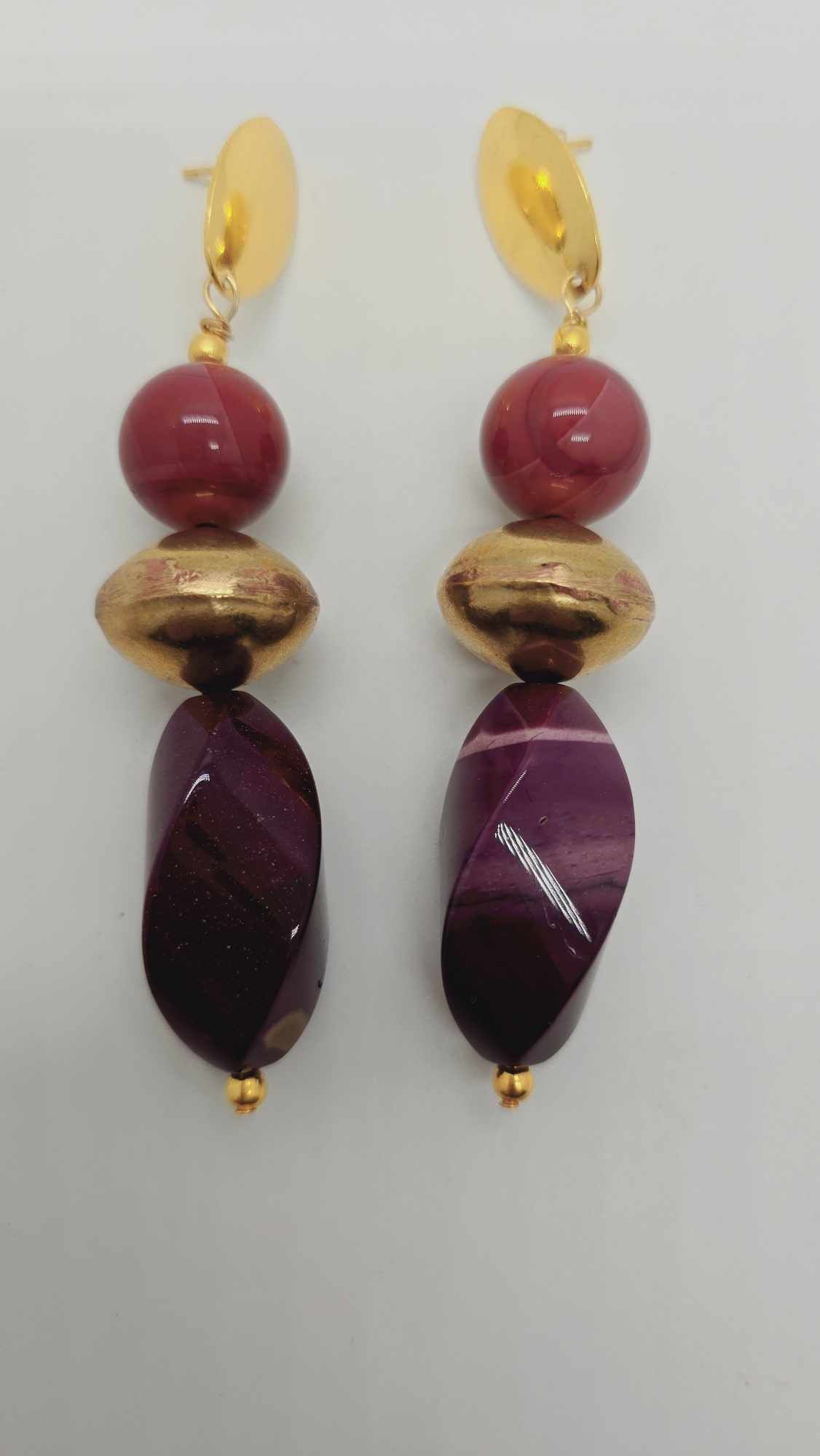 Jasper Bracelet and earrings set (Gold Rush 1312)