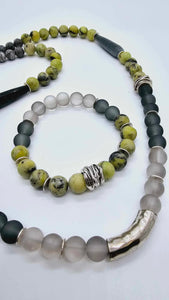 Chinese Jade necklace set. (1264 Influencer)