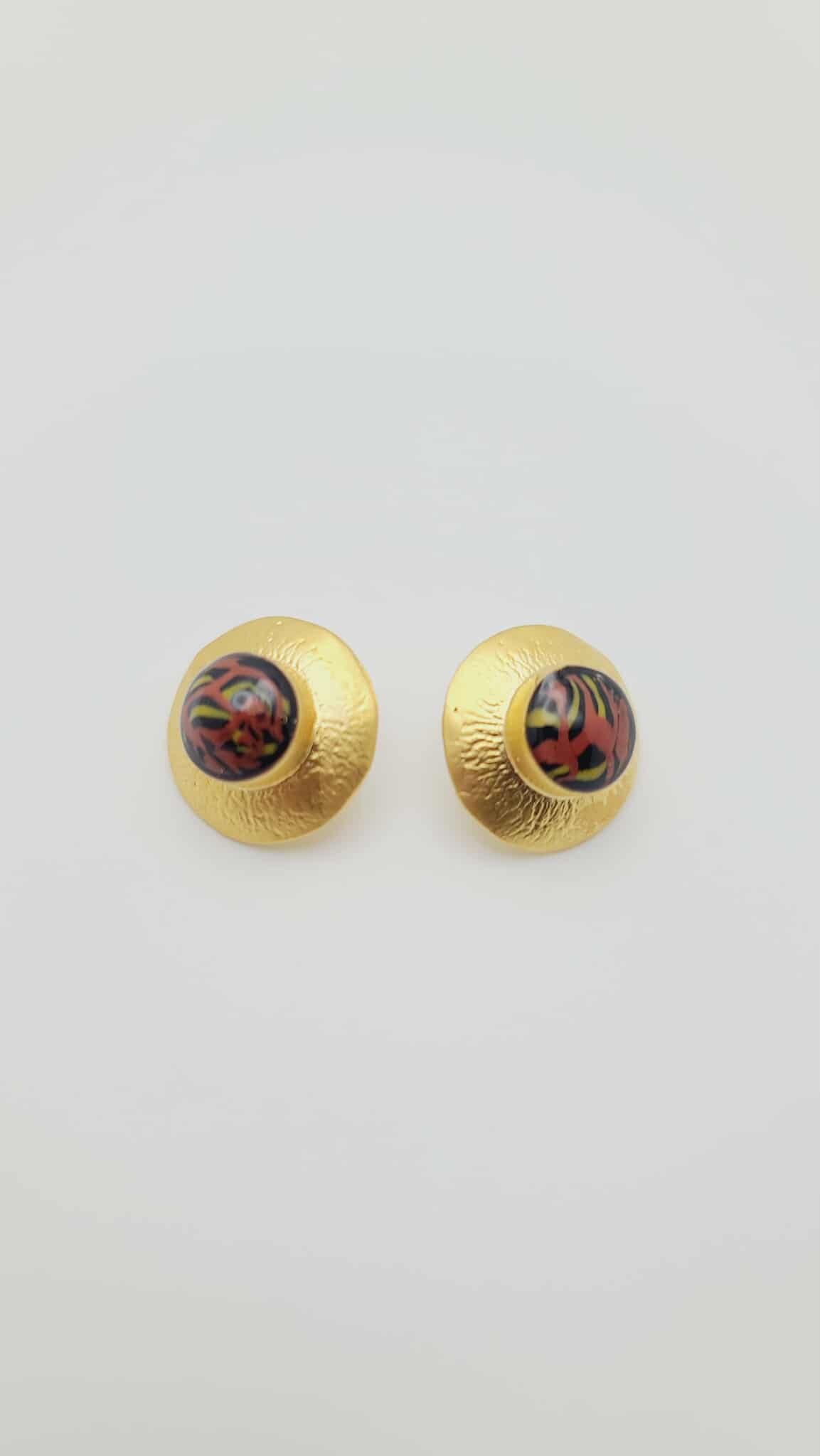 Ember Bloom Stud Earrings (Short 1711)
