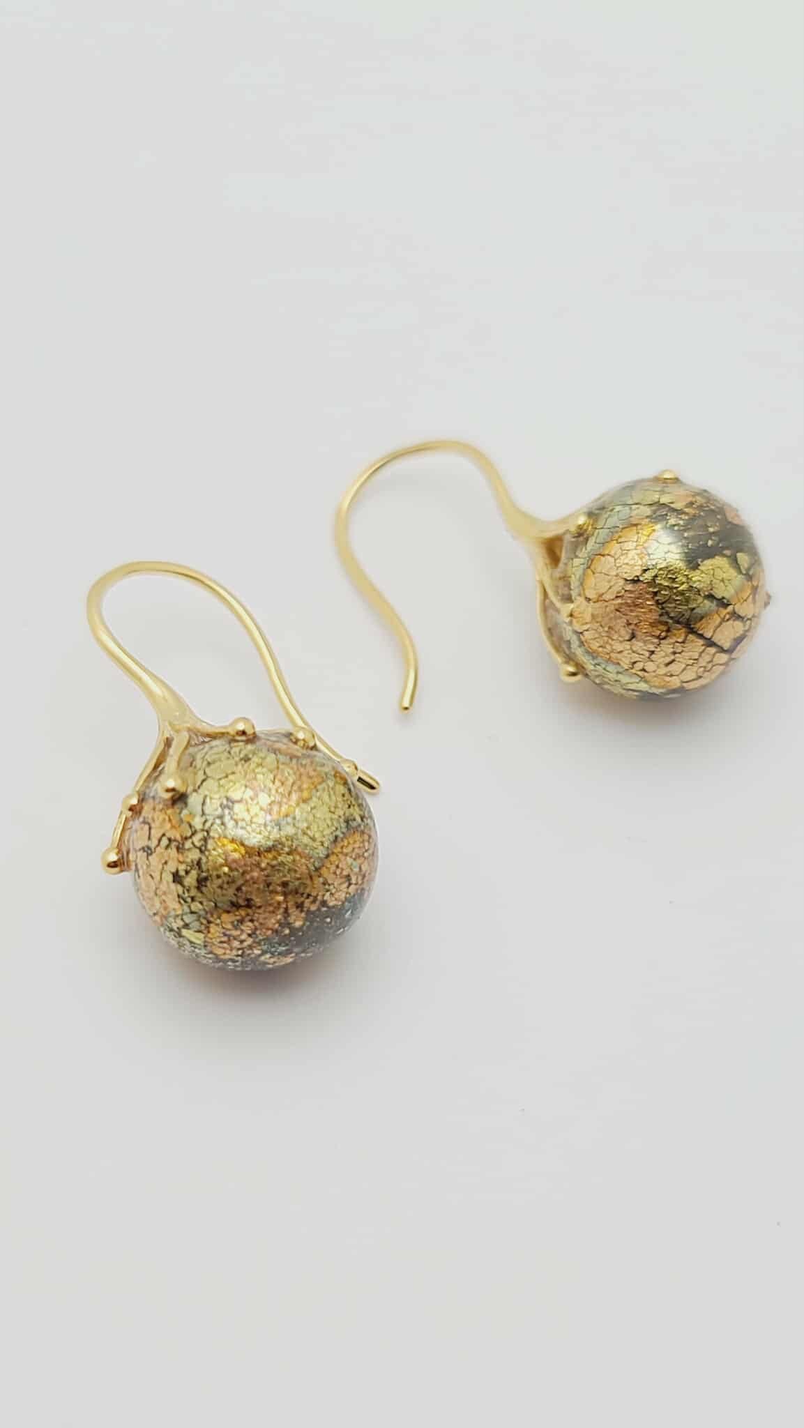 Golden Ember Drop Earrings (Short 1616)