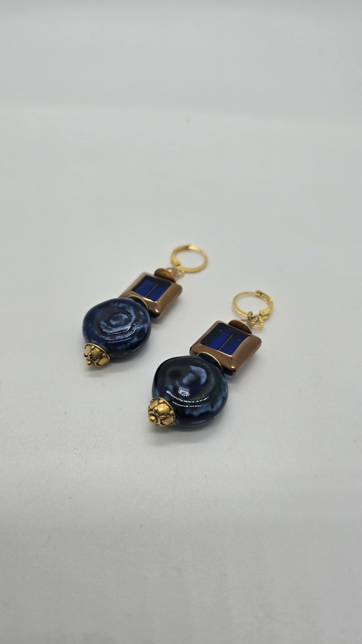 Indigo Orbit Drop Earrings (Short 1664)