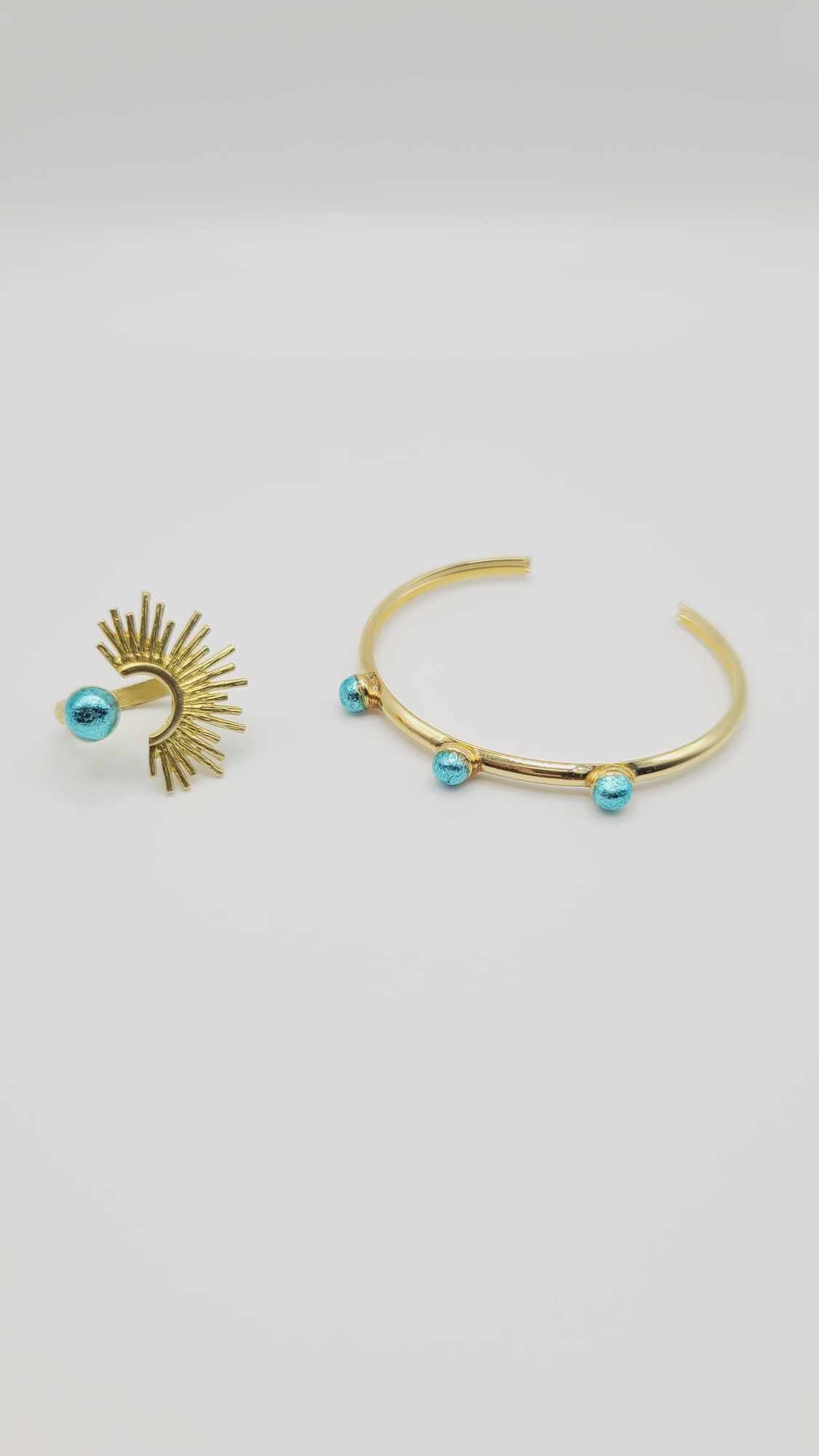 Brass sunburst Ring (Bracelet 1348)