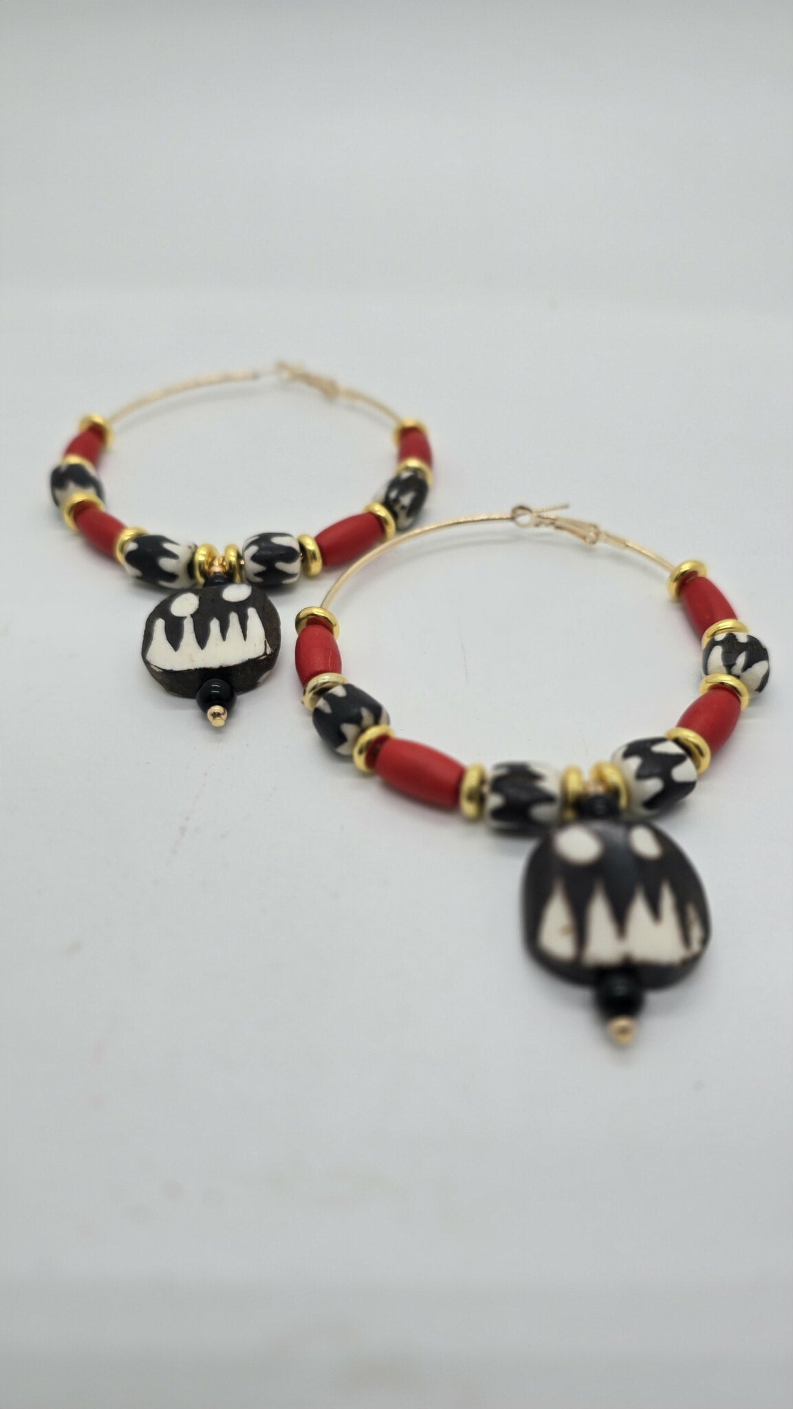 Warrior Flame Hoop Earrings (BBW 1618)