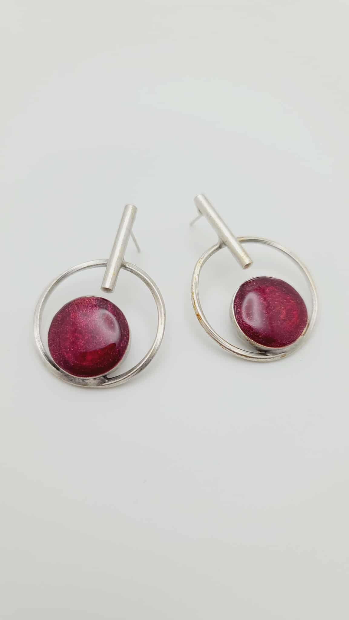 Crimson Orbit Earrings (Savage 1625)