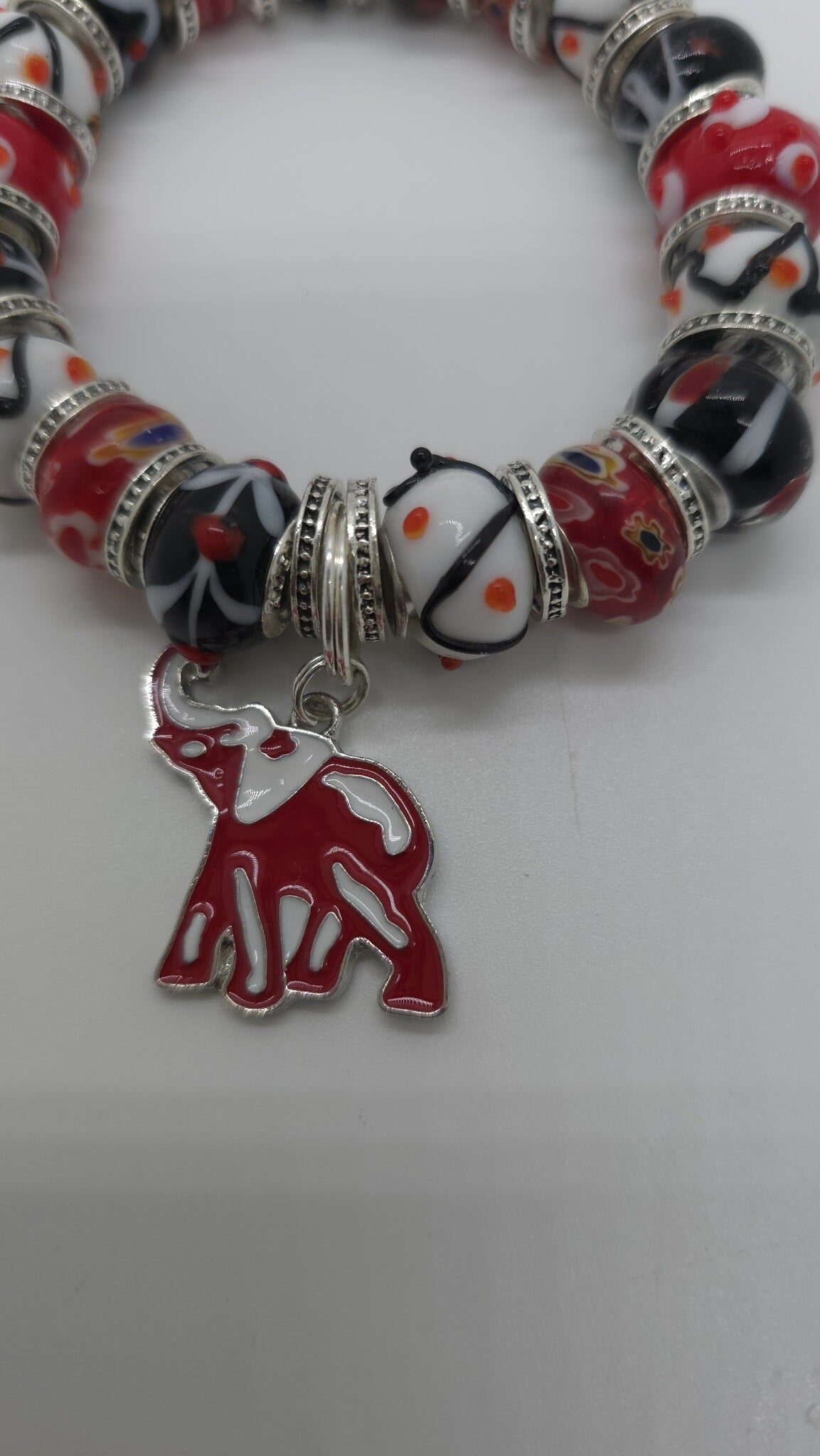 Crimson Spirit Beaded Bracelet (Bracelet 1682)