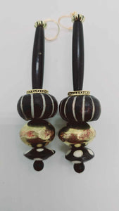 Black and white Earrings (Ethnix 1324)