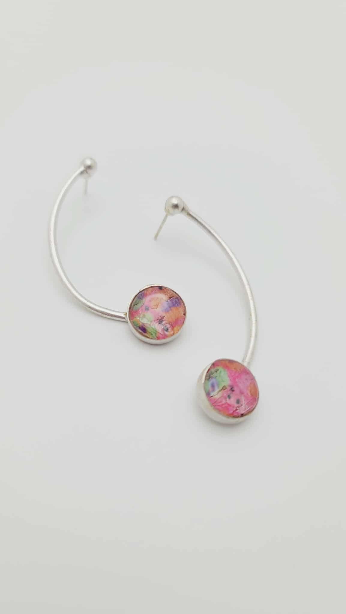 Rose Dawn Arc Earrings (Short 1713)