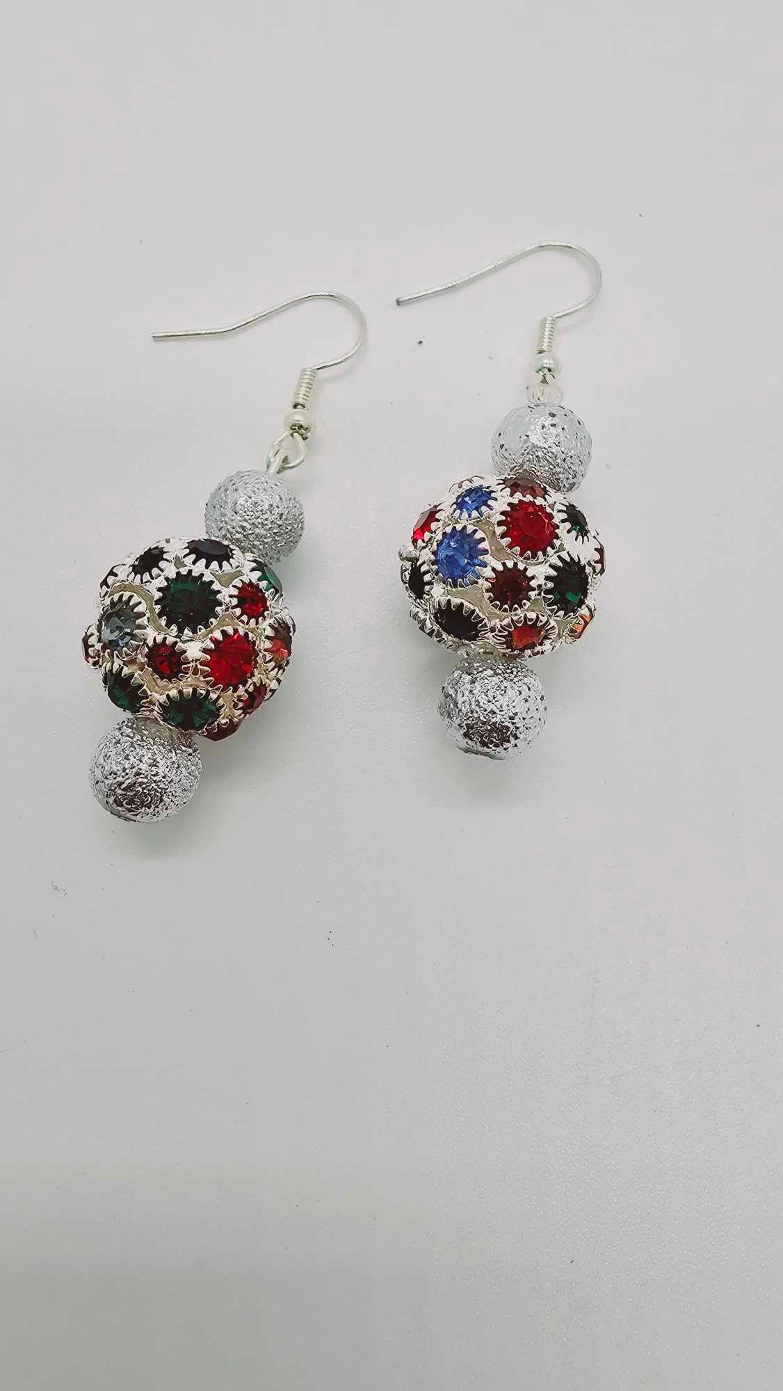 Colorful glitter Earrings (Short 1460)