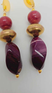 Jasper Bracelet and earrings set (Gold Rush 1312)