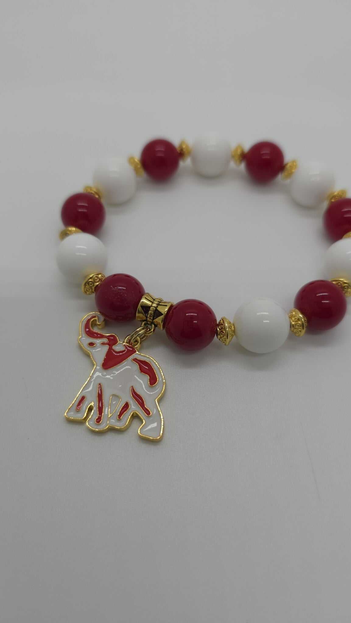 Crimson Legacy Beaded Bracelet (Bracelet 1679)