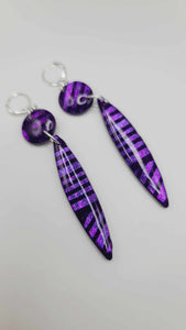 Purple clay Earrings (Savage 1397)