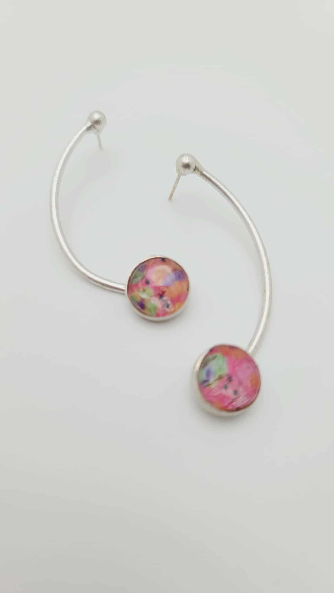 Rose Dawn Arc Earrings (Short 1713)