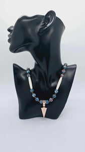 Rain Flower Stones Beaded Necklace set! (1249 Influencer)