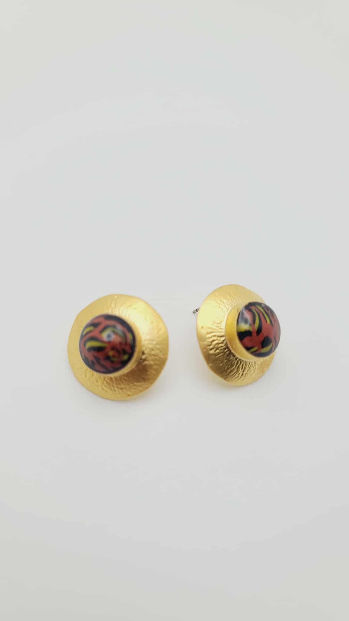 Ember Bloom Stud Earrings (Short 1711)