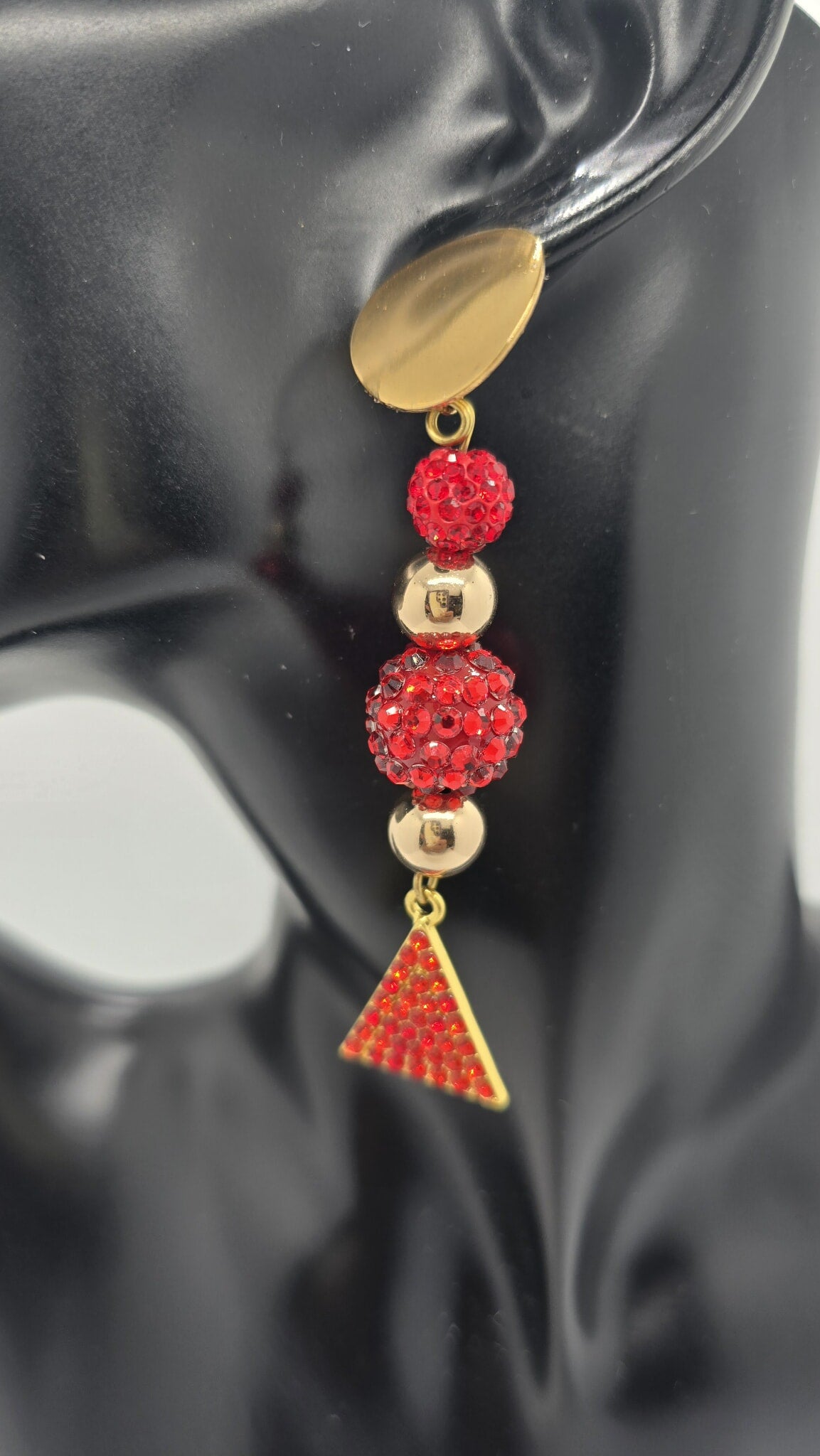 Radiant Ember Drop Earrings (Gold Rush 1693)