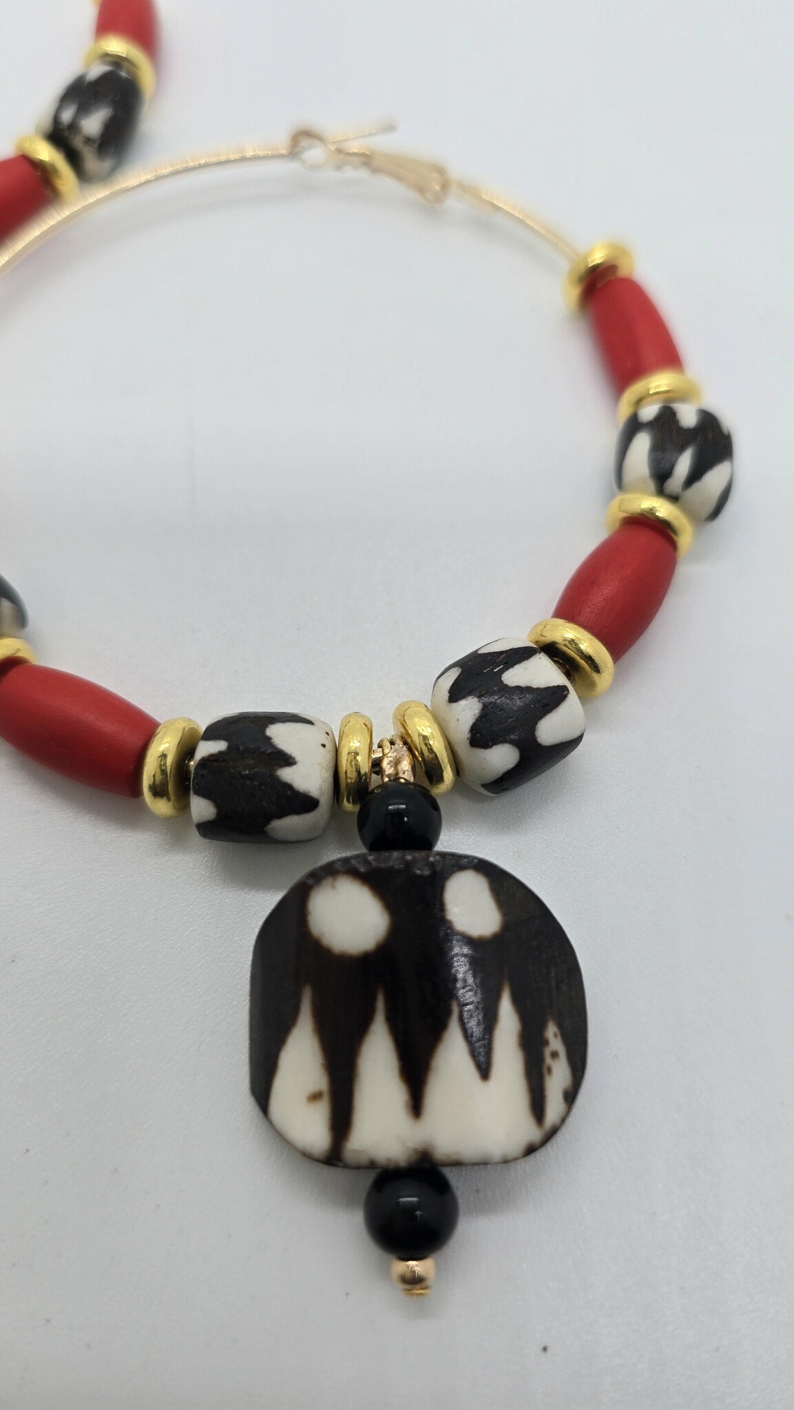 Warrior Flame Hoop Earrings (BBW 1618)