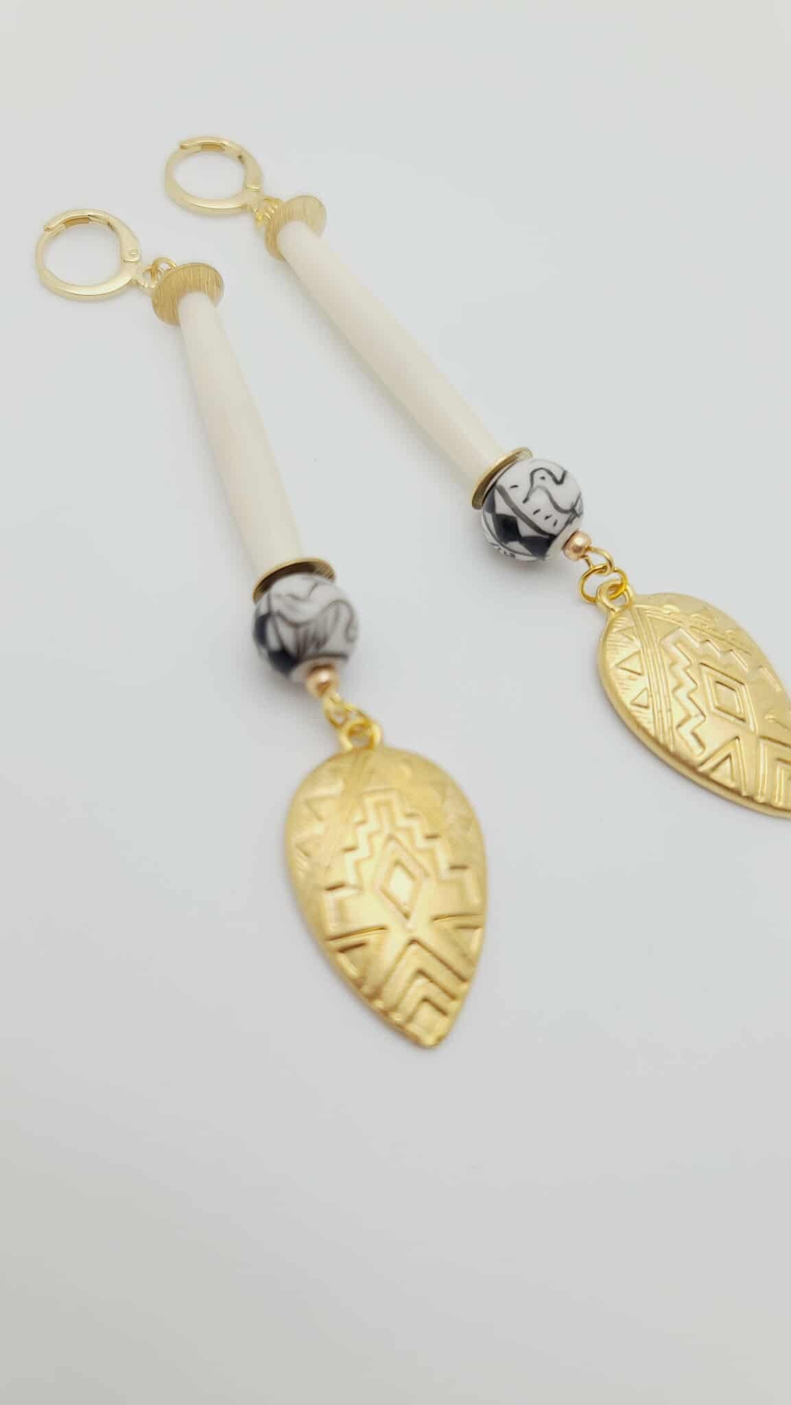 Golden Leaf Cascade Earrings (Gold Rush 1629)