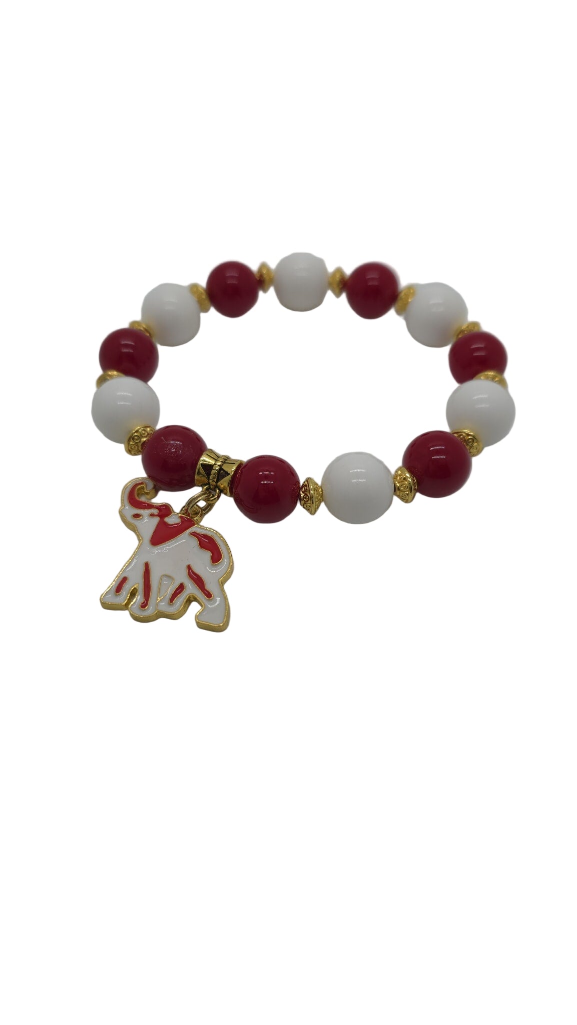 Crimson Legacy Beaded Bracelet (Bracelet 1679)