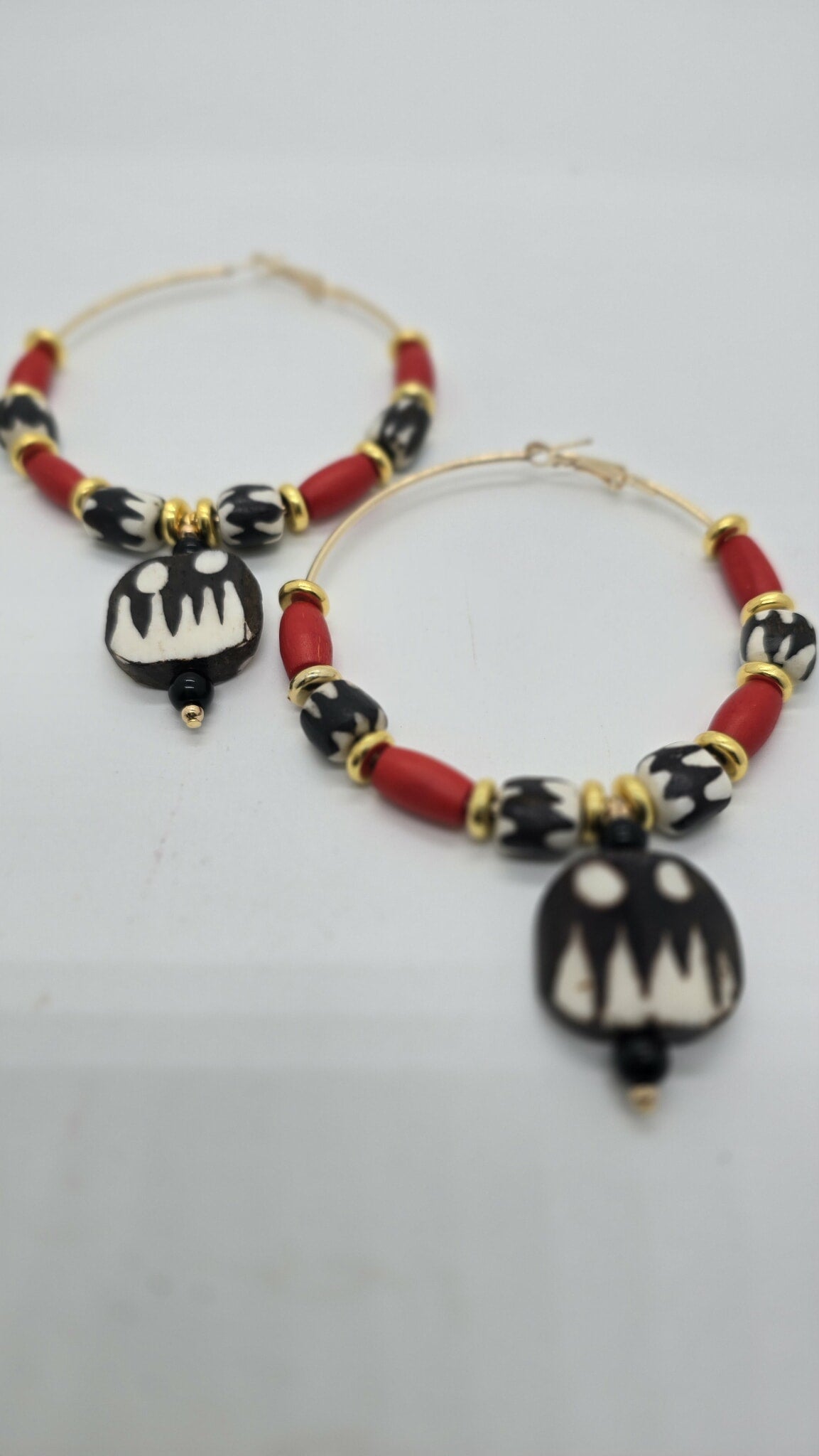 Warrior Flame Hoop Earrings (BBW 1618)