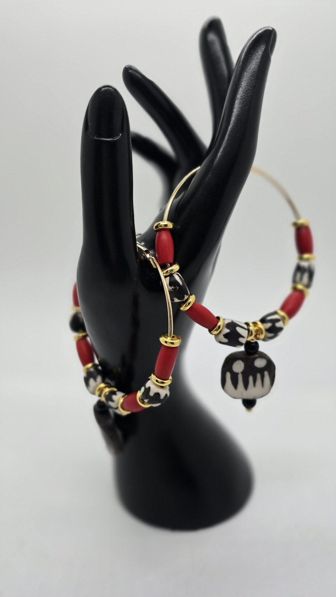 Warrior Flame Hoop Earrings (BBW 1618)