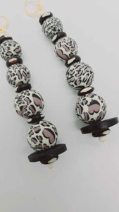 Animal print dangle Earrings (Ethnix 1330)