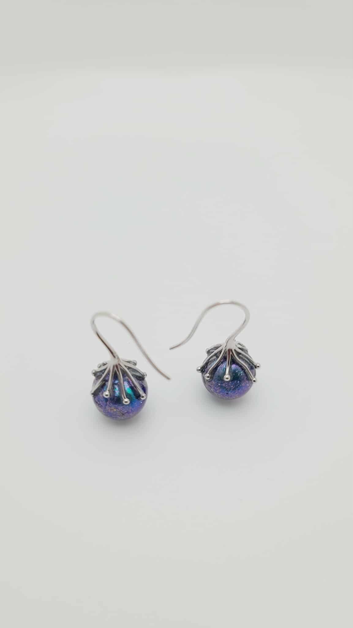 Midnight Bloom Drop Earrings (Short 1722)