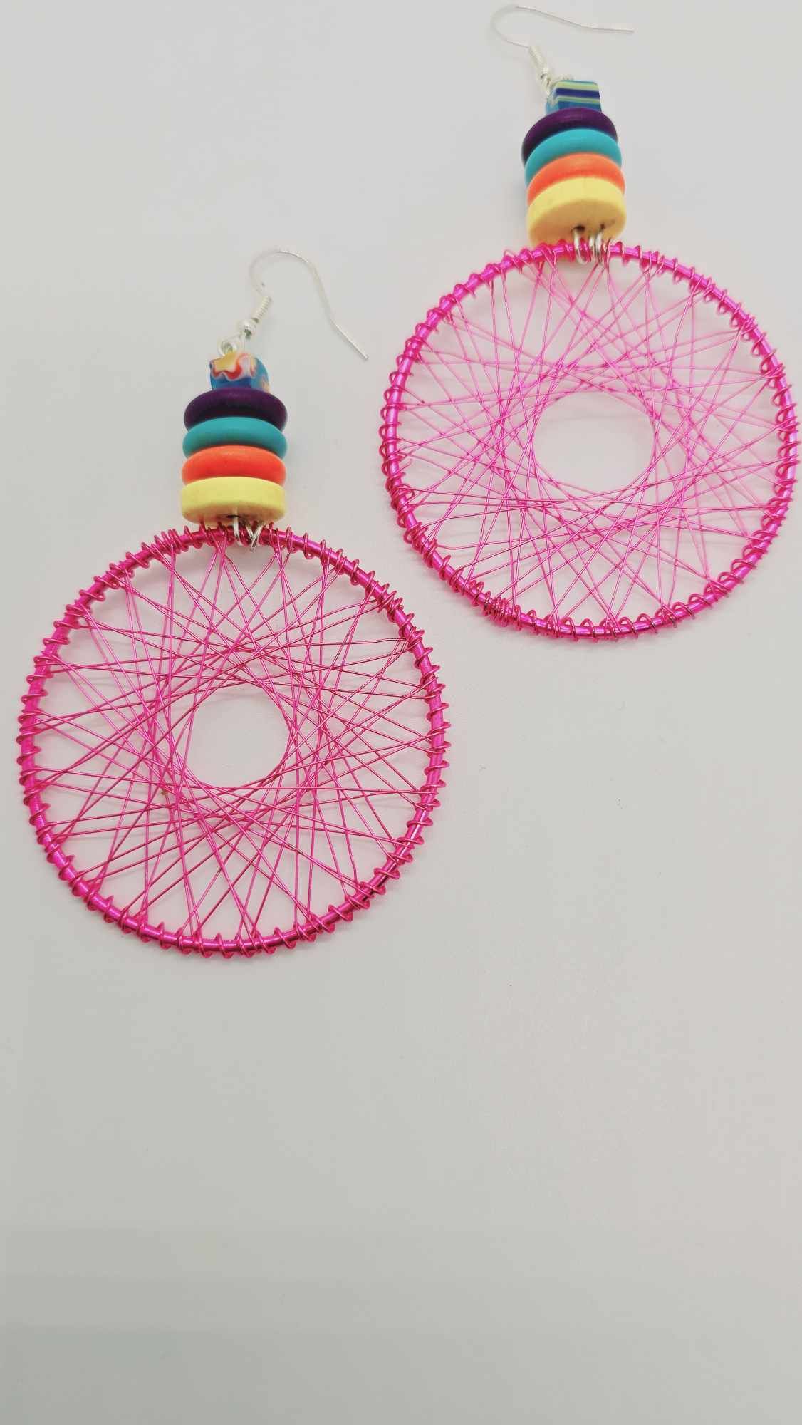 Hot pink Earrings (Short 1461)