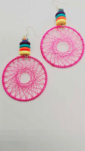 Hot pink Earrings (Short 1461)