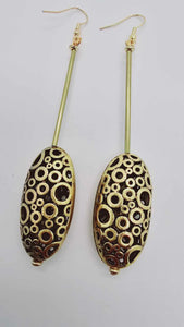 Gold pattern Earrings (Gold Rush 1436)